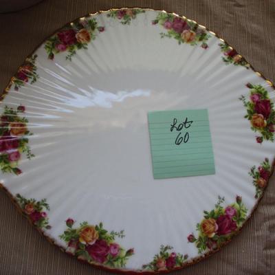 Cake Platter--Old Country Rose Royal Albert Bone China