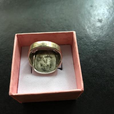 MASONIC GOLD AND SILVER RING