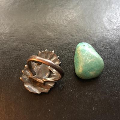 OLD PAWN NAVAJO CLUSTER RING