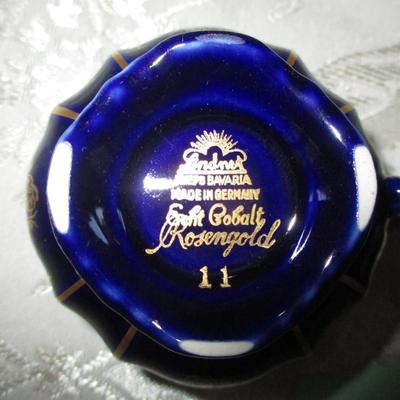 Cobalt Rosengold Demitasse/Haviland Decorative Plate