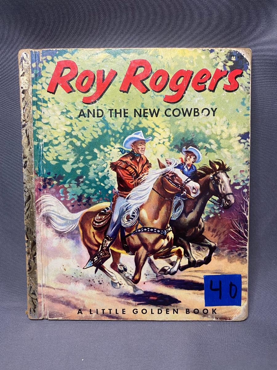 LOT 40: VINTAGE 1953 ROY ROGERS AND THE NEW COWBOY - A LITTLE GOLDEN ...