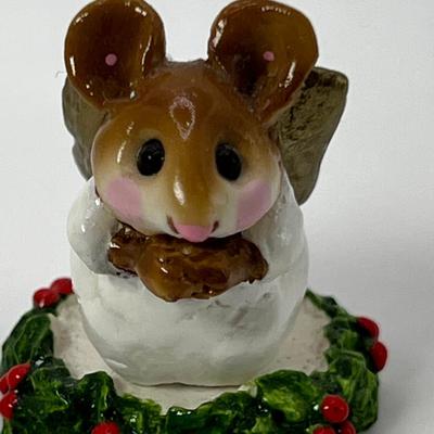 Wee Forest Folk Pagent Angel with Holly M-145b