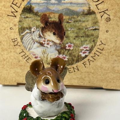 Wee Forest Folk Pagent Angel with Holly M-145b