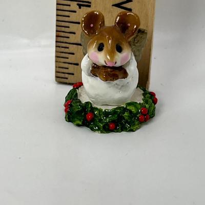 Wee Forest Folk Pagent Angel with Holly M-145b