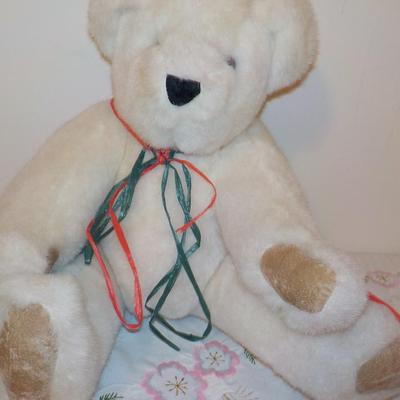 Large Vermont Teddy Bear and Play by Play.