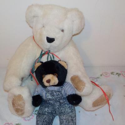 Large Vermont Teddy Bear and Play by Play.