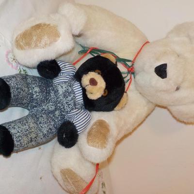 Large Vermont Teddy Bear and Play by Play.