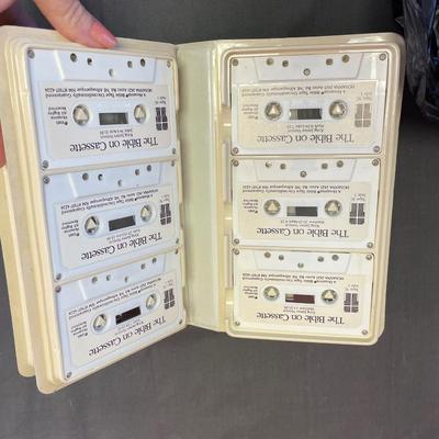 The Bible cassette tapes and 3 vcr  movies