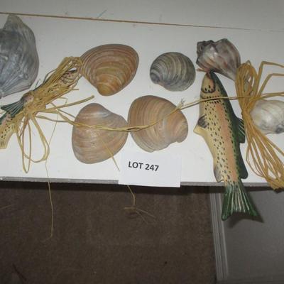Nautical Decor--Seashells/Fish