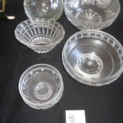 Glass/Crystal Bowls/Candy Dishes