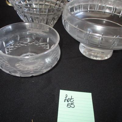 Glass/Crystal Bowls/Candy Dishes