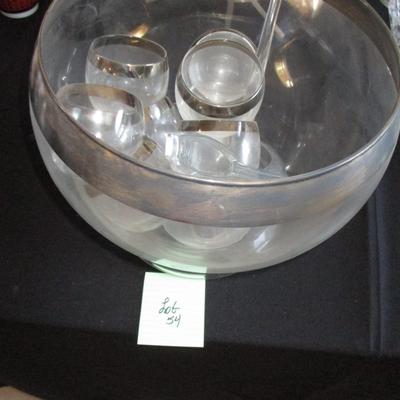 Punch Bowl & Cups