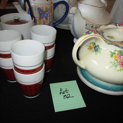 Various Teapots--Lefton, Empress