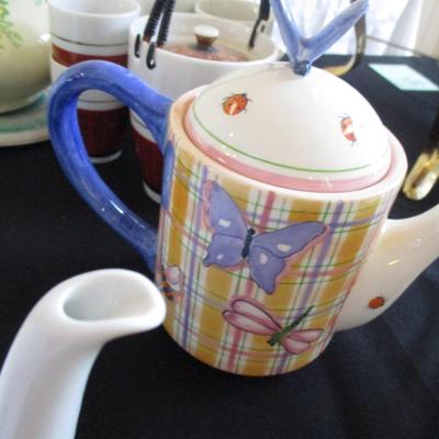 Various Teapots--Lefton, Empress