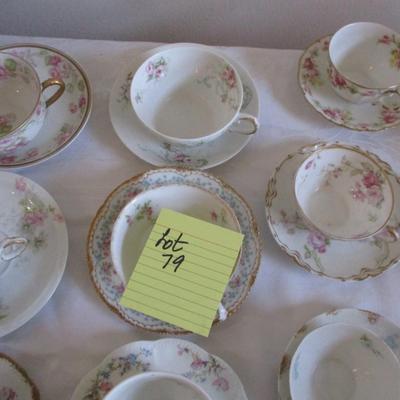 Haviland Limoges Cups/Saucers