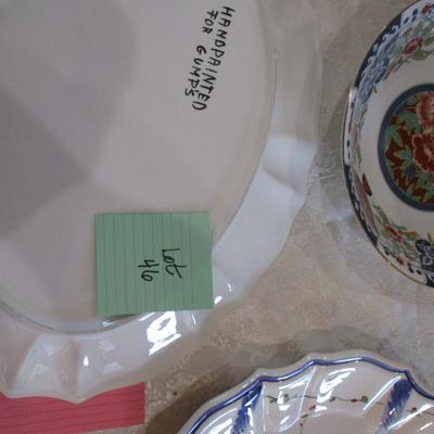 Gump's Painted bowl. Decorative plates/bowls