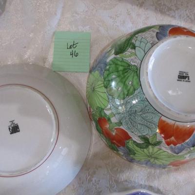 Gump's Painted bowl. Decorative plates/bowls