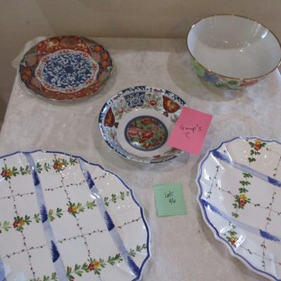 Gump's Painted bowl. Decorative plates/bowls