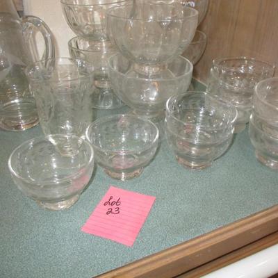 Crystal Bowls/Etched Glass