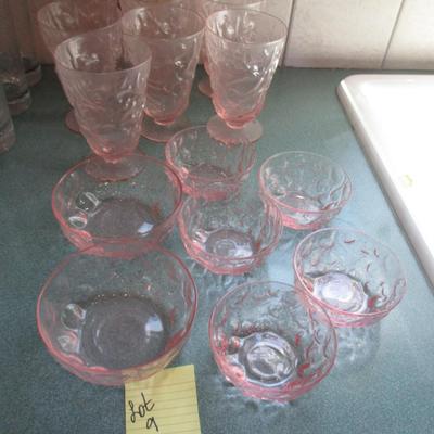 Vintage Pink Glassware