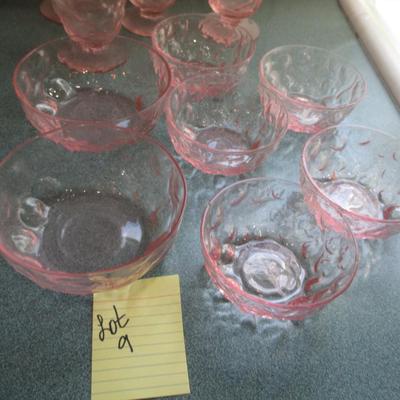 Vintage Pink Glassware