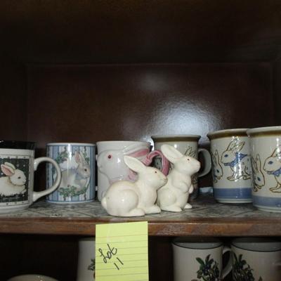 Decorative Bunny Mugs/Salt & Pepper Shakers