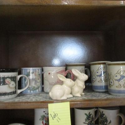 Decorative Bunny Mugs/Salt & Pepper Shakers