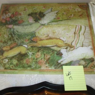 Decorative Glass Cutting Board/Plastic Trays