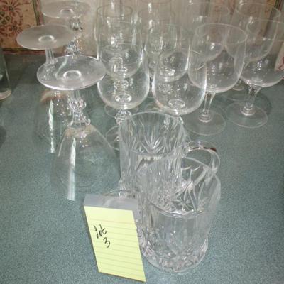 Crystal Glasses/ Water Goblets