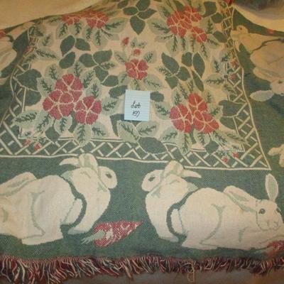 Hallmark Throws-Angel & Rabbit