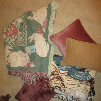 Hallmark Throws-Angel & Rabbit