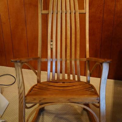 AMISH CRAFTED HICKORY BENT ROCKER