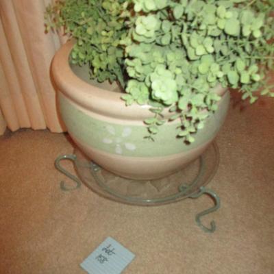 Large Planter and Stand