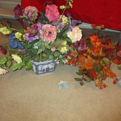Faux Flowers/Pots