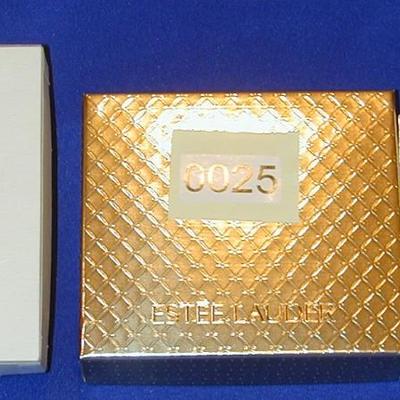 Estee Lauder Intuition Golden Dachshund Solid Perfume Compact Lot 25