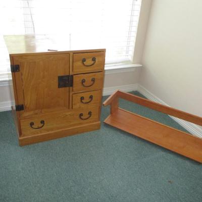 Pine Cabinet & Wall shelf