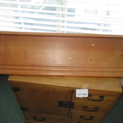 Pine Cabinet & Wall shelf