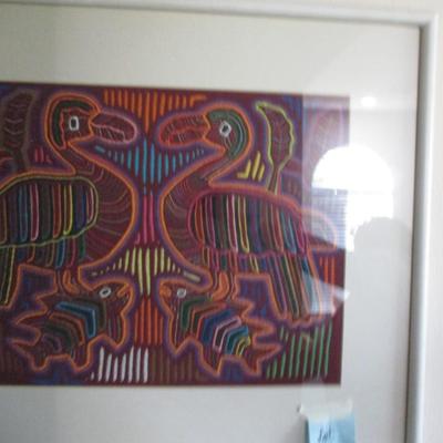 Framed Fabric Art