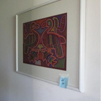 Framed Fabric Art