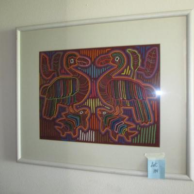 Framed Fabric Art