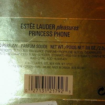 Estee Lauder Pleasures Princess Phone Solid Perfume Compact Lot 40