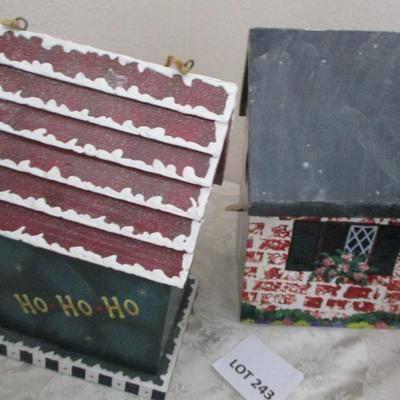 Holiday Painted Birdhouses