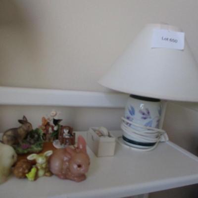 Small Night Lamp, Bunny Collectibles