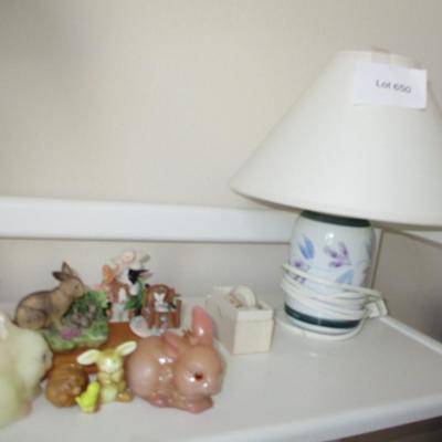Small Night Lamp, Bunny Collectibles
