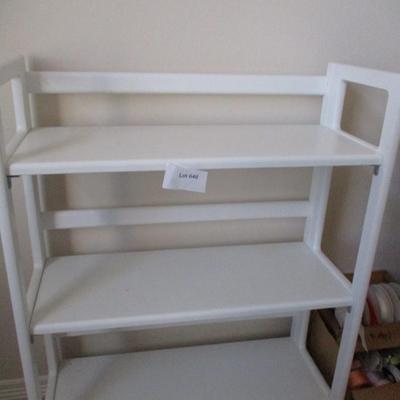 White Collapsible Shelf