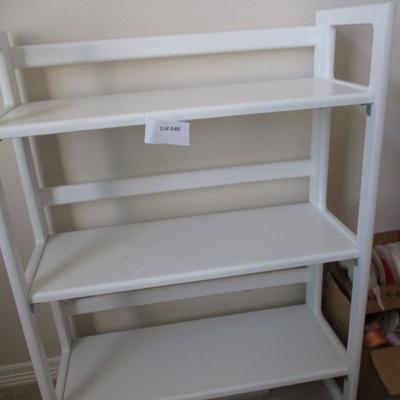 White Collapsible Shelf