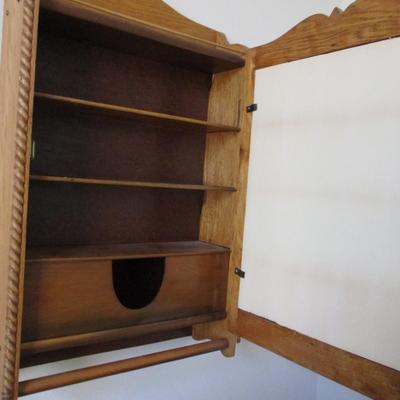 Oak Wall Medicine Cabinet