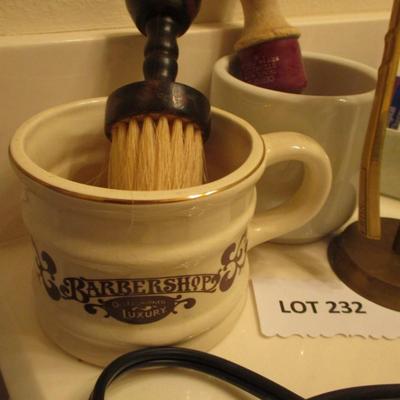 Vintage Shaving Mug/Holder/Brush/Razor