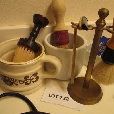 Vintage Shaving Mug/Holder/Brush/Razor