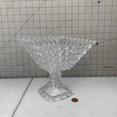 #42 Fifth Avenue Muirfield Crystal Pedestal Compote Bowl